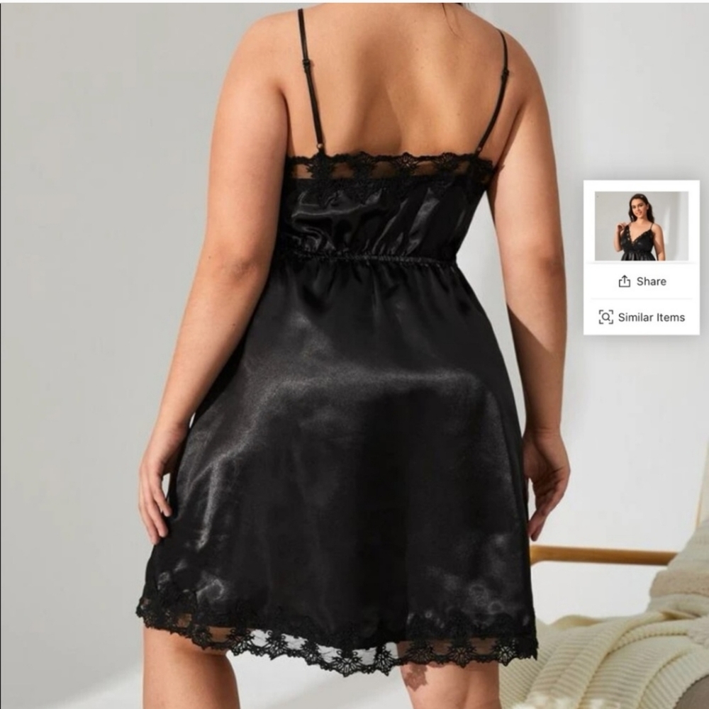 Shein Satin Slip Dress - Picture 2 of 7